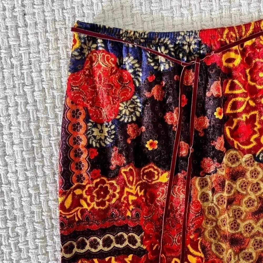 Vintage 90’s Velour Midi Maxi Skirt - Picture 3 of 8